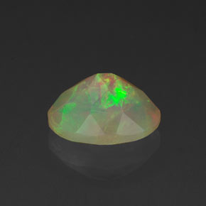 Ópalo multicolor natural de 0,87 ct, transparente, transparente / translúcido