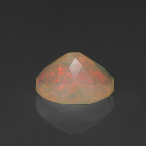 Ópalo multicolor natural de 0,89 ct, transparente, transparente / translúcido