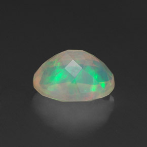 Ópalo multicolor natural de 0,96 ct, transparente, transparente / translúcido
