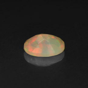 Ópalo multicolor natural de 0,50 ct, transparente, transparente / translúcido