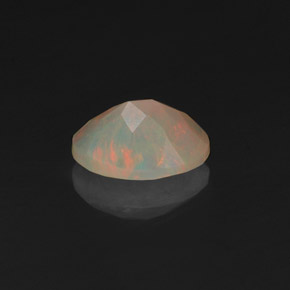 Ópalo multicolor natural de 0,49 ct, transparente, transparente / translúcido