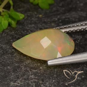 Ópalo Multicolor natural de 1.75 ct, En forma de pera, Transparente