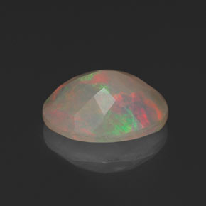 Ópalo multicolor natural de 1,13 ct, transparente, transparente / translúcido