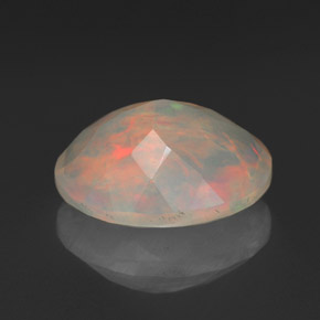 Ópalo multicolor natural de 1,46 ct, transparente, transparente / translúcido