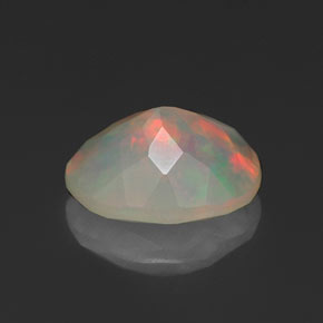 Ópalo multicolor natural de 1,12 ct, transparente, transparente / translúcido