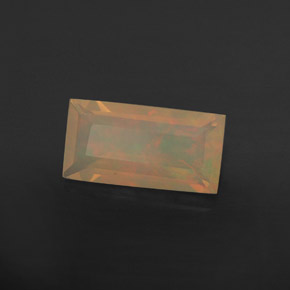 Ópalo multicolor natural de 1,55 ct, transparente, transparente / translúcido