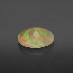 Ópalo multicolor natural de 1,10 ct, transparente, transparente / translúcido