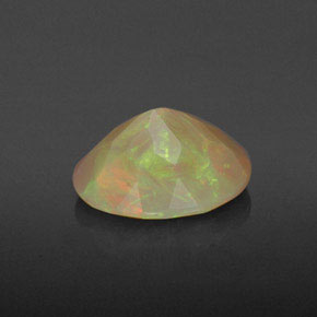 Ópalo multicolor natural de 1,70 ct, transparente, transparente / translúcido