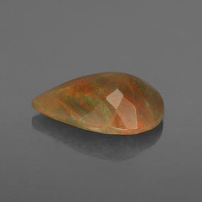 Ópalo Multicolor natural de 1.62 ct, En forma de pera, Transparente