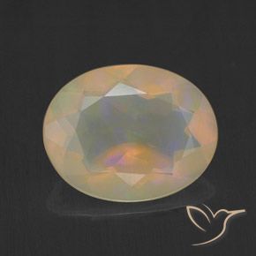 1.37ct Natural Multicolor Ópalo, Ovalada, Transparente