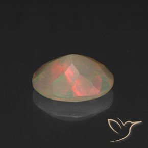 Ópalo Multicolor natural de 1.14 ct, Ovalada, Translúcido