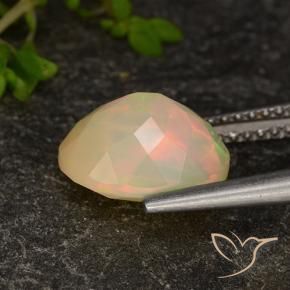 Ópalo Multicolor natural de 1.96 ct, Ovalada, Transparente / Translúcido