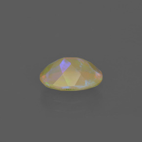 Ópalo multicolor natural de 1,05 ct, corte óvalo, transparente