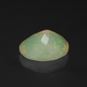 Ópalo multicolor natural de 1,26 ct, transparente, transparente / translúcido