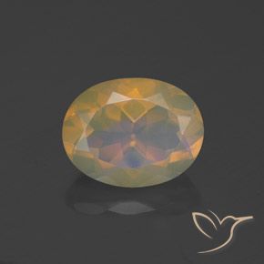 1.33ct Natural Multicolor Ópalo, Ovalada, Transparente