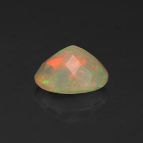 Ópalo multicolor natural de 1,02 ct, transparente, transparente / translúcido