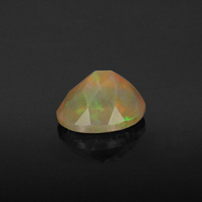 Ópalo multicolor natural de 0,98 ct, transparente, transparente / translúcido