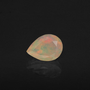 Ópalo Multicolor natural de 0.60 ct, Transparente, Transparente / Translúcido