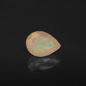 Ópalo Multicolor natural de 0.60 ct, Transparente, Transparente / Translúcido