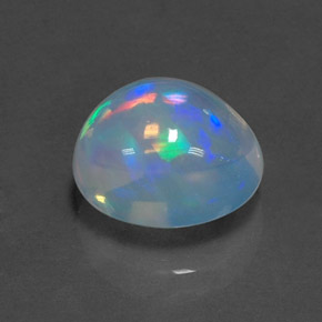 Ópalo Multicolor natural de 2.79 ct, Corte Óvalo, Transparente