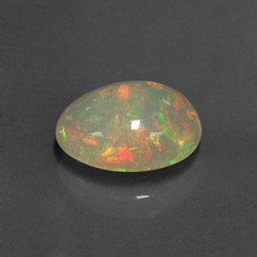 Ópalo multicolor natural de 2,19 ct, transparente, transparente / translúcido