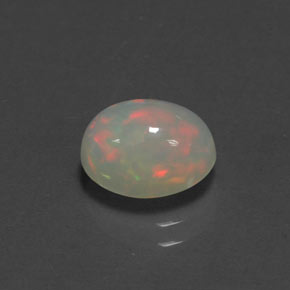 Ópalo multicolor natural de 1,38 ct, transparente, transparente / translúcido