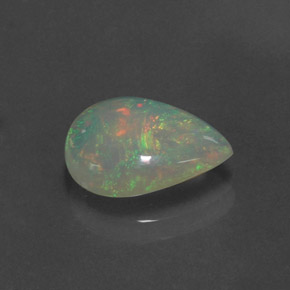 Ópalo multicolor natural de 1,72 ct, transparente, transparente / translúcido