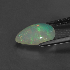 Ópalo multicolor natural de 1,72 ct, transparente, transparente / translúcido