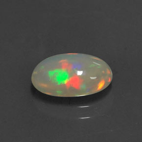 Ópalo Multicolor natural de 1.05 ct, Corte Óvalo, Transparente