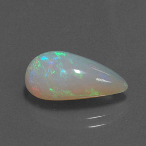 Ópalo multicolor natural de 4,05 ct, transparente, transparente / translúcido