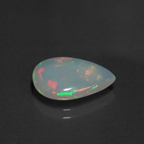 Ópalo multicolor natural de 2,21 ct, transparente, transparente / translúcido