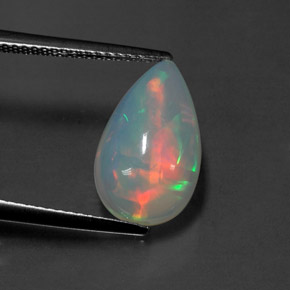 Ópalo multicolor natural de 2,78 ct, transparente, transparente / translúcido