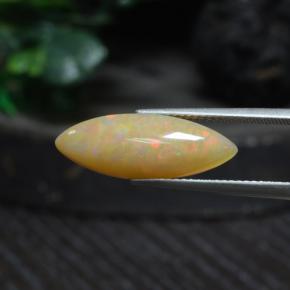 Ópalo multicolor natural de 4,19 ct, transparente, transparente / translúcido