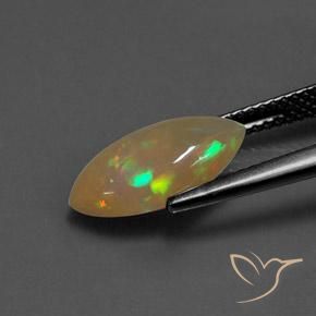 Ópalo Multicolor natural de 1.85 ct, Marquesa, Transparente / Translúcido