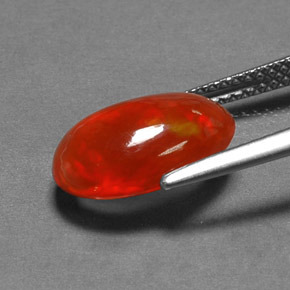 Ópalo multicolor natural de 1,96 ct, transparente, transparente / translúcido