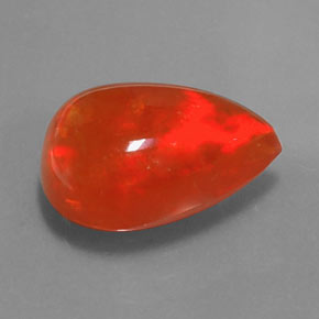 Ópalo multicolor natural de 4,22 ct, en forma de pera, transparente