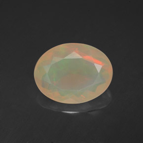 Ópalo multicolor natural de 2,30 ct, transparente, transparente / translúcido