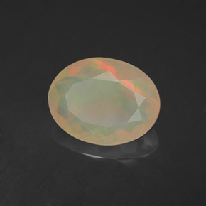 Ópalo multicolor natural de 2,30 ct, transparente, transparente / translúcido