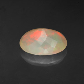 Ópalo multicolor natural de 2,30 ct, transparente, transparente / translúcido