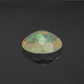 Ópalo multicolor natural de 1,64 ct, corte óvalo, transparente