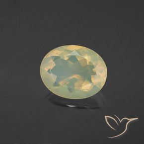 Ópalo Multicolor natural de 1.56 ct, Ovalada, Transparente
