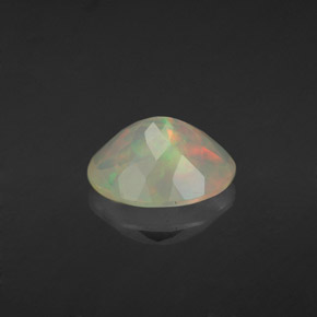 Ópalo multicolor natural de 1,50 ct, corte óvalo, transparente