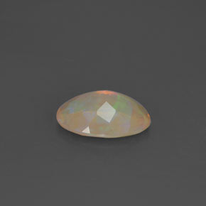 Ópalo multicolor natural de 1,63 ct, corte óvalo, transparente