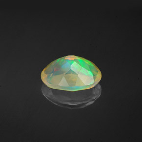 Ópalo multicolor natural de 1,13 ct, corte óvalo, transparente