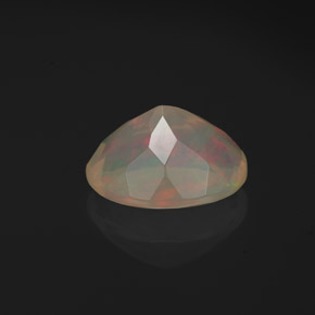 Ópalo multicolor natural de 1,30 ct, transparente, transparente / translúcido