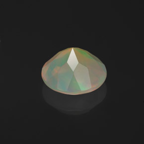 Ópalo multicolor natural de 1,25 ct, transparente, transparente / translúcido