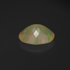 Ópalo multicolor natural de 1,47 ct, corte óvalo, translúcido