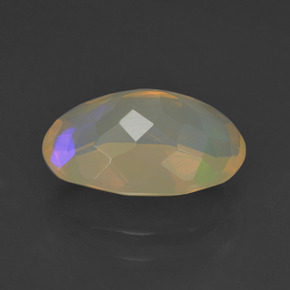 Ópalo multicolor natural de 1,83 ct, corte óvalo, transparente