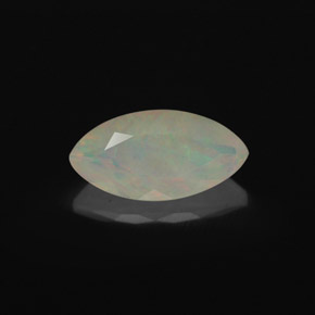 Ópalo multicolor natural de 1,18 ct, transparente, transparente / translúcido