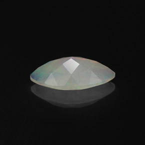 Ópalo multicolor natural de 1,18 ct, transparente, transparente / translúcido
